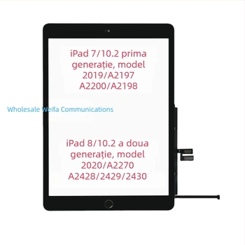 Panou tactil de înlocuire pentru iPad 7–10 generații (2018), compatibil cu primele trei generații