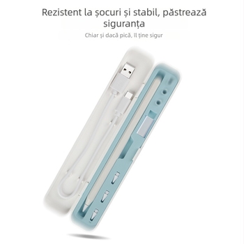 Apple Pencil Storage Box – husă din silicon, compatibilă cu Apple Pencil generația 1 și 2, accesorii pentru capacitive pen, stylus (Model: Apple Pen Box)
