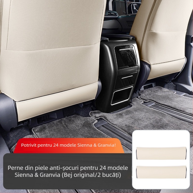 Pernă antișoc pentru scaun Toyota Sienna, protecție pentru spate, ABS + piele, toate sezoanele