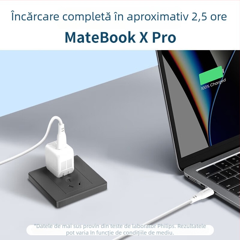 Cablu Philips USB-C pentru încărcare rapidă și transfer de date, PD 100W, lungime 1–2 m