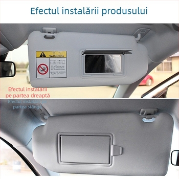 Capac oglindă machiaj pentru parasolar Peugeot 308S/408/508/4008/3008, fără iluminare, montaj snap-on