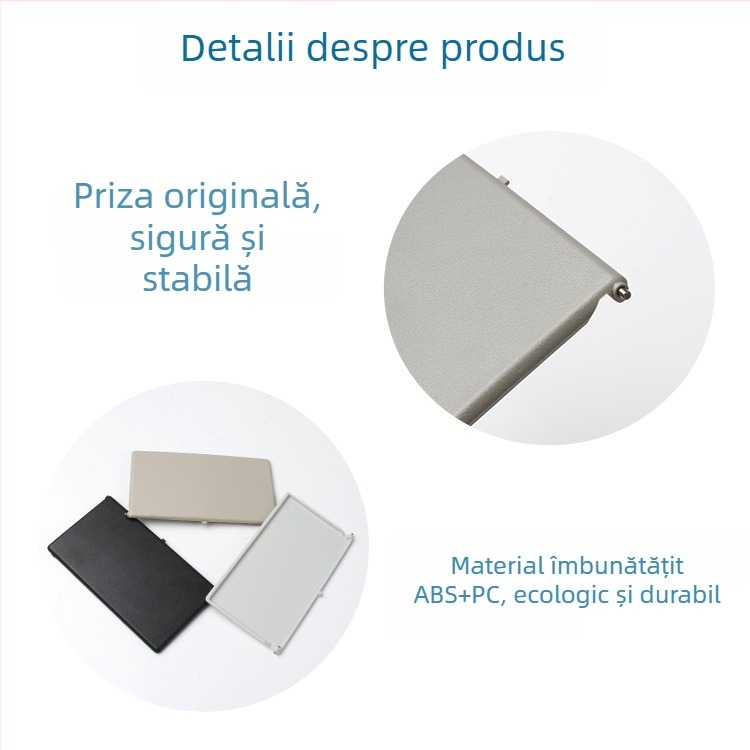 Capac oglindă machiaj pentru parasolar Peugeot 308S/408/508/4008/3008, fără iluminare, montaj snap-on