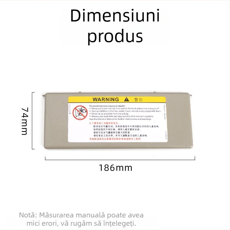 Oukachi oglindă cosmetică pentru capacul de parasol – montare Snap-on, compatibil cu Peugeot 4008/5008/508L/308S și Citroën Tianyi C5