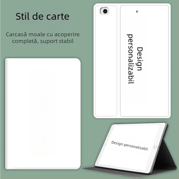 Carcasă DIY de protecție pentru iPad pentru tablete Apple – textură mătase din piele artificială, rezistență la șocuri, suport, disipare a căldurii, modul de somn