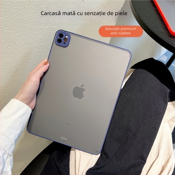 Carcasă de protecție cu senzație de piele pentru iPad 10.9, finisaj mat, protecție anti-cadere, acoperire completă