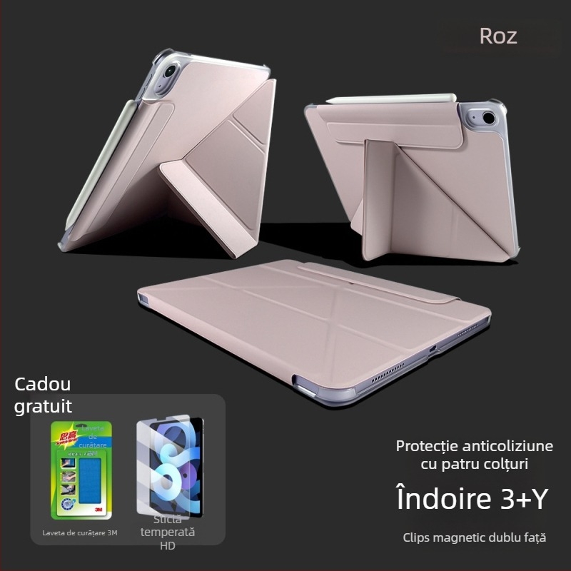 Carcasă cu clip magnetic pentru Apple iPad 11 inch Air 7, husă subțire 10.9 inch, anti-îndoire