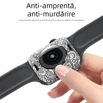Film protector cu acoperire totală pentru Apple Watch iWatch – PVC film de spate, etichetă de cadru, compatibil cu Seriile 3/SE/4/5