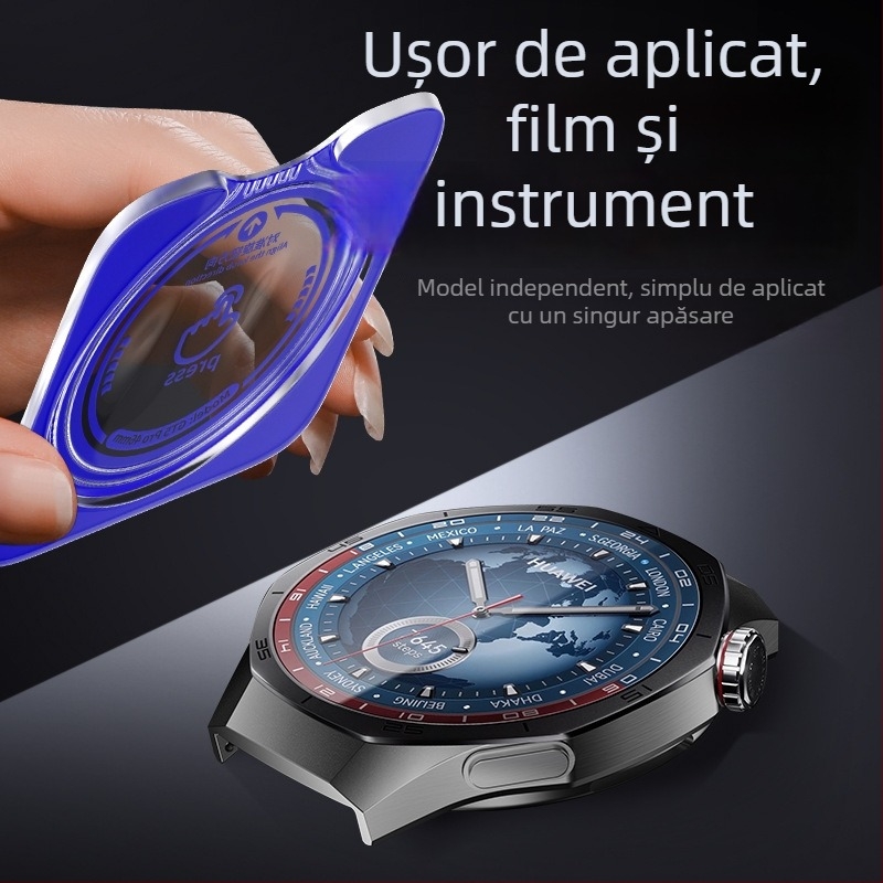 Folie de protecție din safir pentru Huawei Watch GT5/GT6 Pro, protecție a ecranului complet