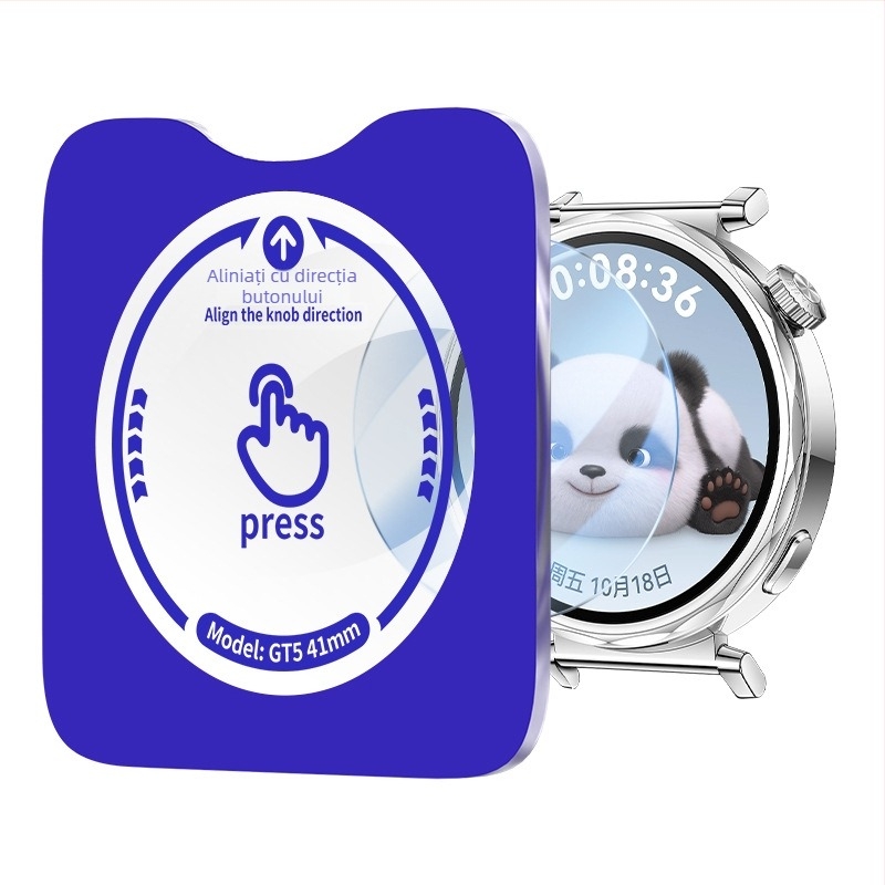 Folie de protecție din safir pentru Huawei Watch GT5/GT6 Pro, protecție a ecranului complet