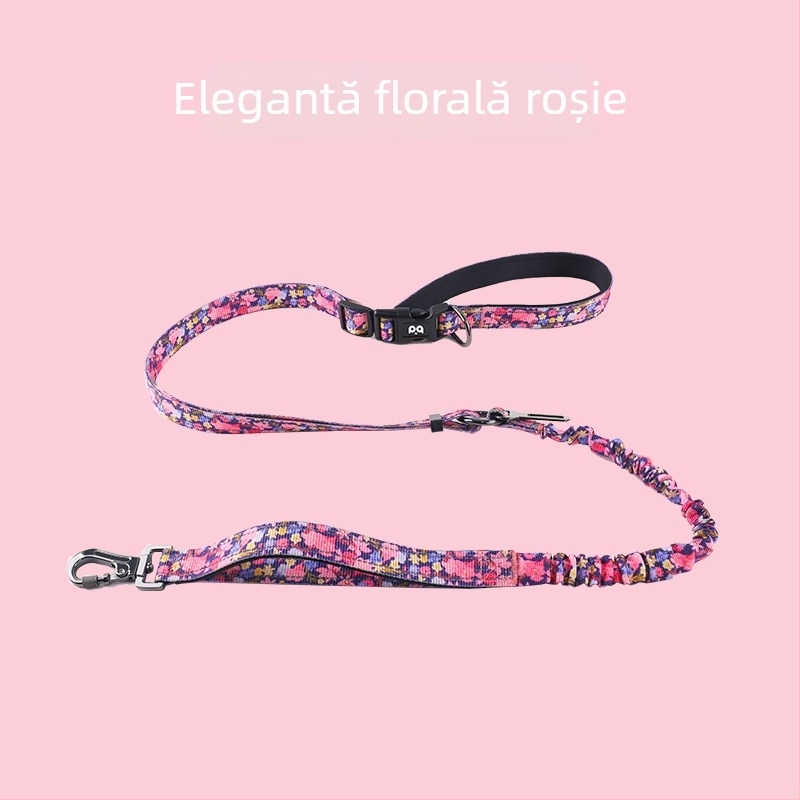 Fiber Pet leseu pentru câini din poliester cu curea de talie – mâini libere, curea de tracțiune, pachet 100