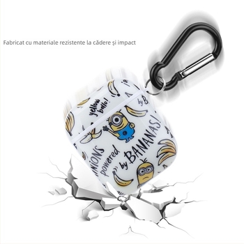 Carcasă de protecție AirPods cu imagine personalizată | Carcasă PC rigidă + strat TPU moale, design IMD, suport personalizare, compatibilă cu AirPods 1/2, AirPods 3, AirPods Pro, AirPods Pro 2