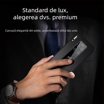 Carcasă Huawei Mate 30 RS Porsche din piele de vițel, acoperire completă, protecție împotriva căderilor