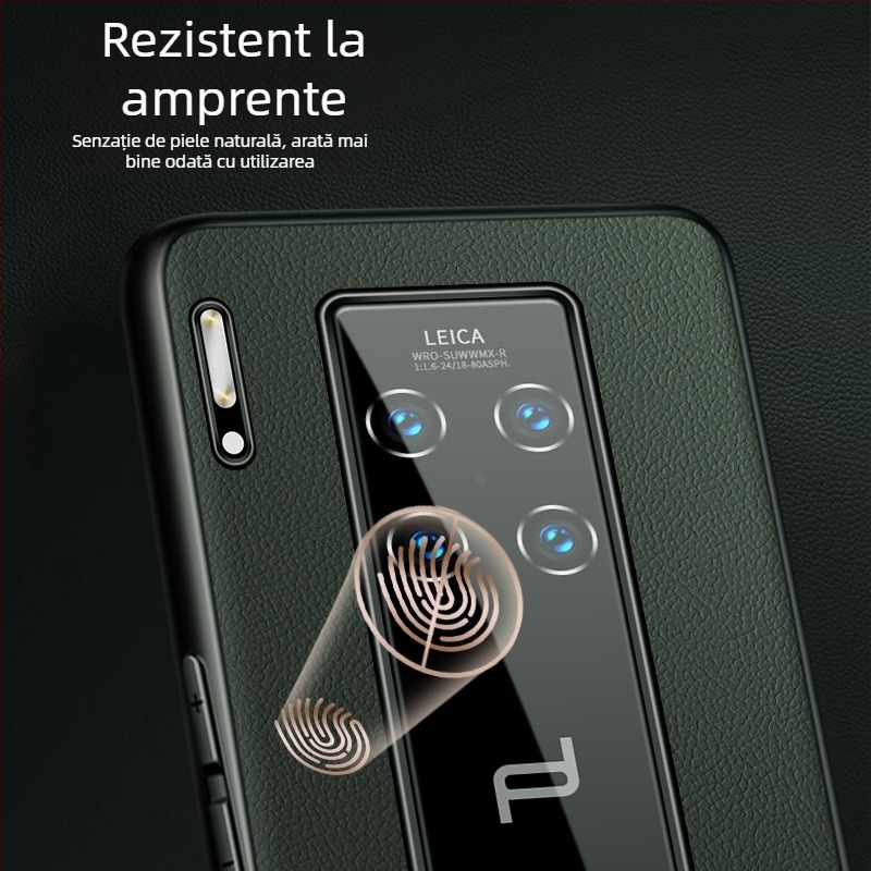 Carcasă Huawei Mate 30 RS Porsche din piele de vițel, acoperire completă, protecție împotriva căderilor