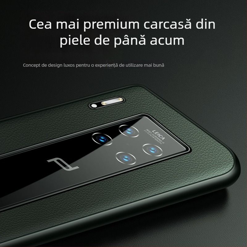 Carcasă Huawei Mate 30 RS Porsche din piele de vițel, acoperire completă, protecție împotriva căderilor