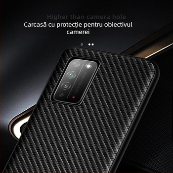 Husă pentru telefon Huawei Honor X10/X10 Max, acoperire completă, rezistentă la căderi, ediție Kevlar 5G, piele sintetică, stil business