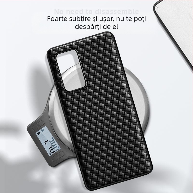 Husă pentru telefon Huawei Honor X10/X10 Max, acoperire completă, rezistentă la căderi, ediție Kevlar 5G, piele sintetică, stil business