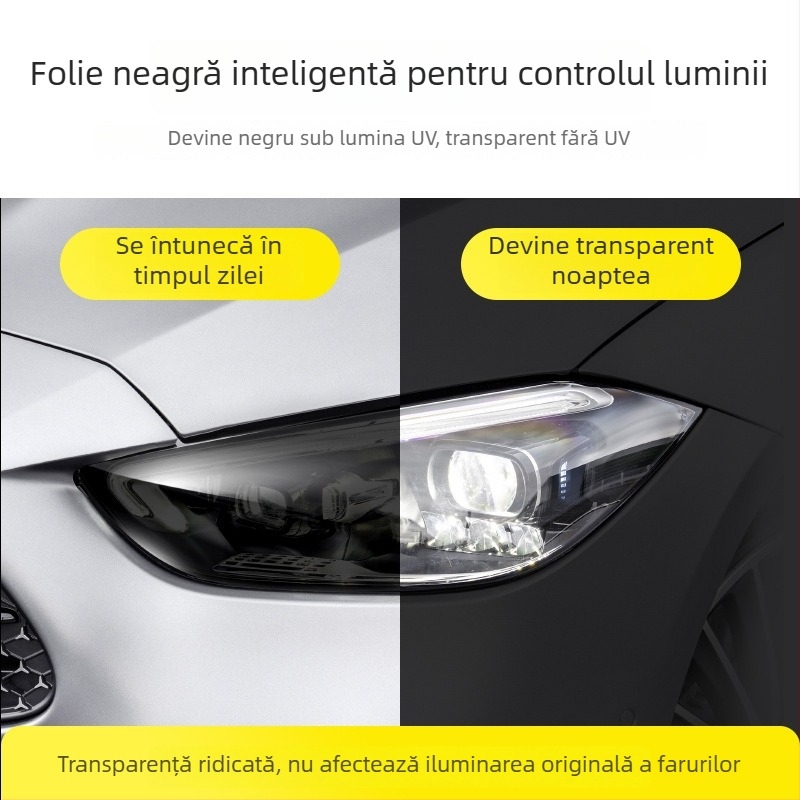 Film TPU pentru faruri Mercedes-Benz, anti-zgârieturi, reparație a zgârieturilor, control al luminii, folie de protecție