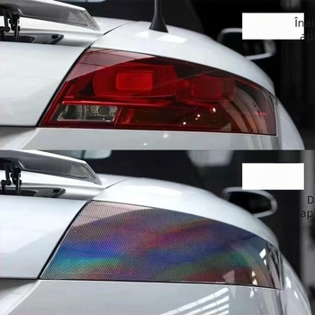 Folie fagure laser pentru faruri de mașină și motocicletă - folie protectoare pentru faruri și lumini spate, PVC material, Brand Cloud Carriage