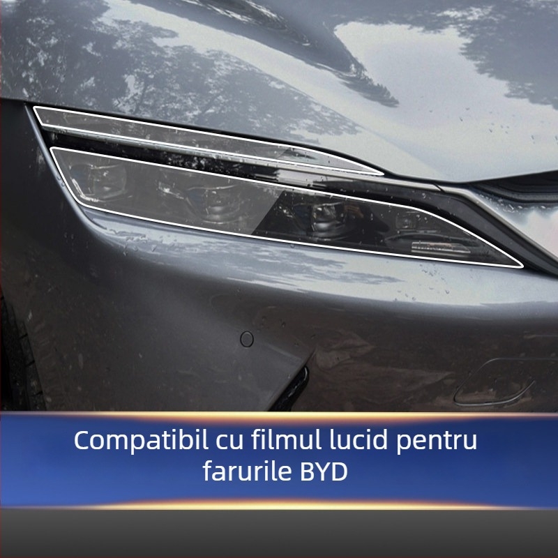 Film protector faruri | Membrană hidrogel | Turnare într-o singură bucată | Rezistent la zgârieturi și uzură | Pentru faruri Audi