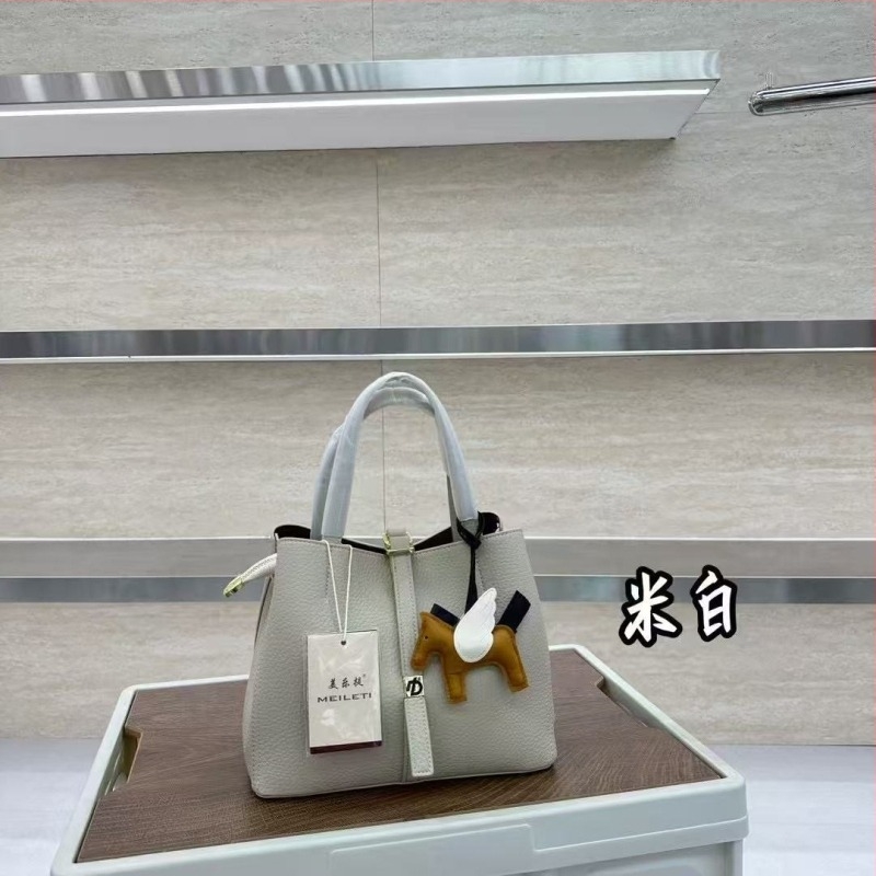 Geantă Tote din PU – stil urban simplu, căptușeală Nylon, formă orizontală pătrată, buzunar intern cu fermoar, curea de umăr simplă