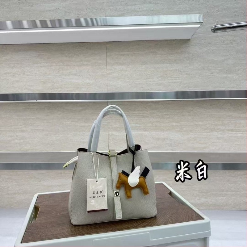 Geantă Tote din PU – stil urban simplu, căptușeală Nylon, formă orizontală pătrată, buzunar intern cu fermoar, curea de umăr simplă