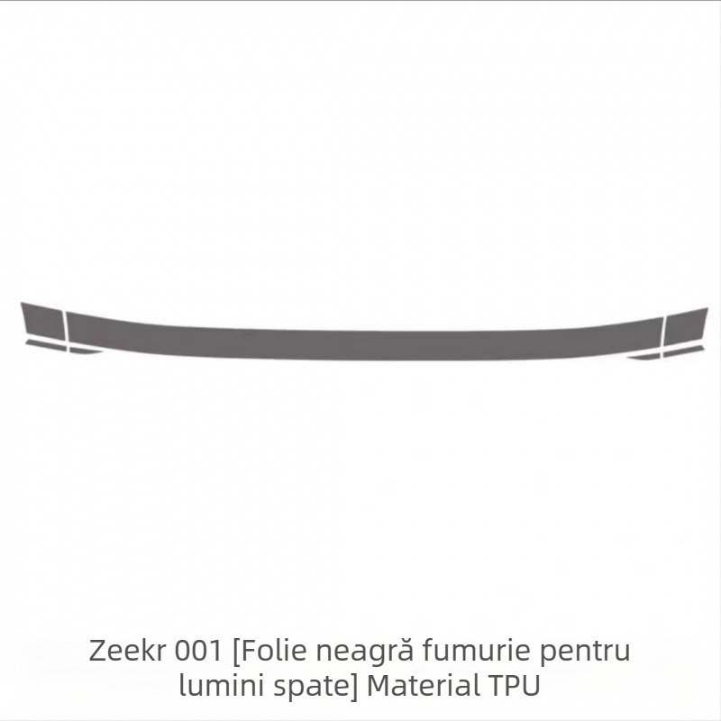 Film TPU pentru faruri și stopuri Zeekr 001 (2021–2024), negru fum, protecție antiuzură și zgârieturi, protecție pentru luminile de zi
