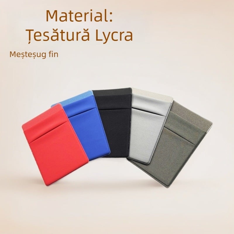 Sticker pentru spatele telefonului mobil, design cu două straturi, țesătură Lycra, execuție Voltage, stil unisex, culoare solidă, ambalaj individual