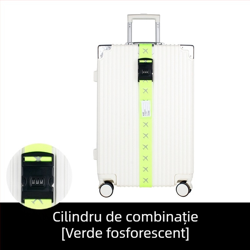 Bretea pentru bagaje cu parolă dintr-un cuvânt, luminoasă și reflectorizantă, poliester ultraușor, lansată în primăvara anului 2018.