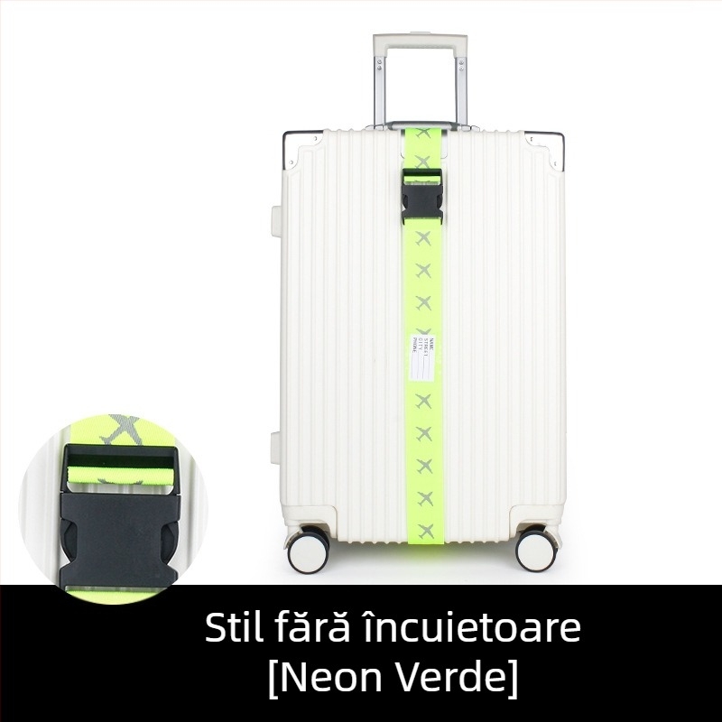 Bretea pentru bagaje cu parolă dintr-un cuvânt, luminoasă și reflectorizantă, poliester ultraușor, lansată în primăvara anului 2018.