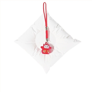 Pandantiv-cheie mini pisică norocoasă, stil desen animat, fier, model: animale mici, lansare toamnă 2025