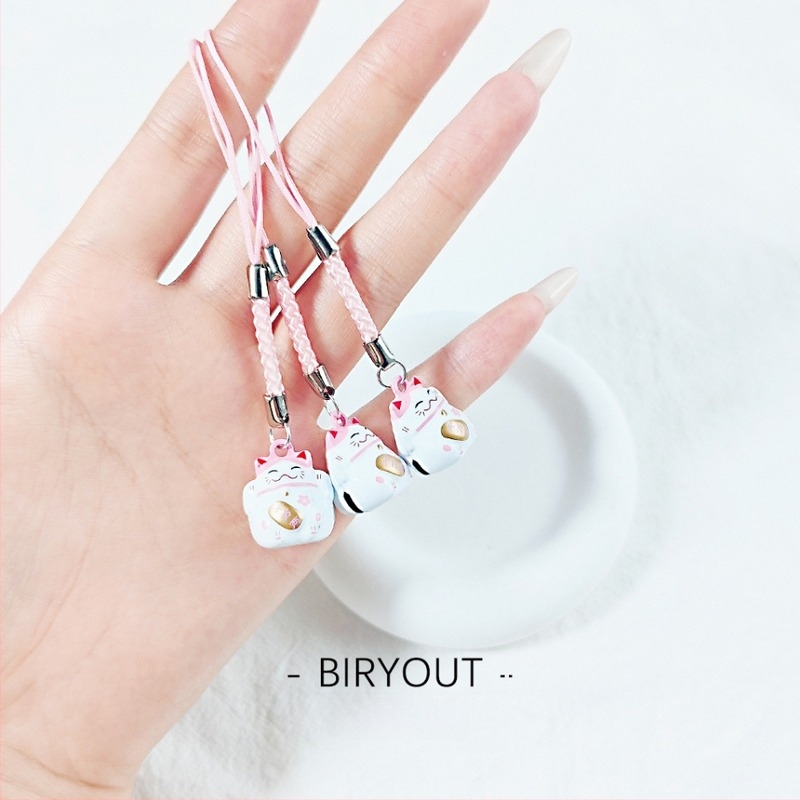 Pandantiv-cheie mini pisică norocoasă, stil desen animat, fier, model: animale mici, lansare toamnă 2025
