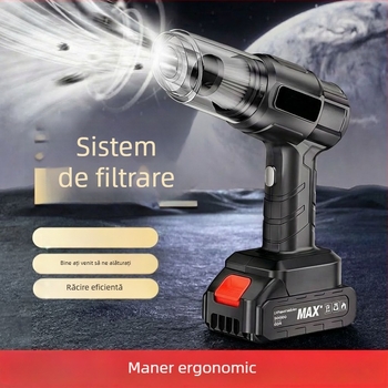 Say One aspirator portabil pentru mașină și casă, aspirație 5500 Pa, autonomie baterie 17 minute, fără fir, zgomot 70 dB