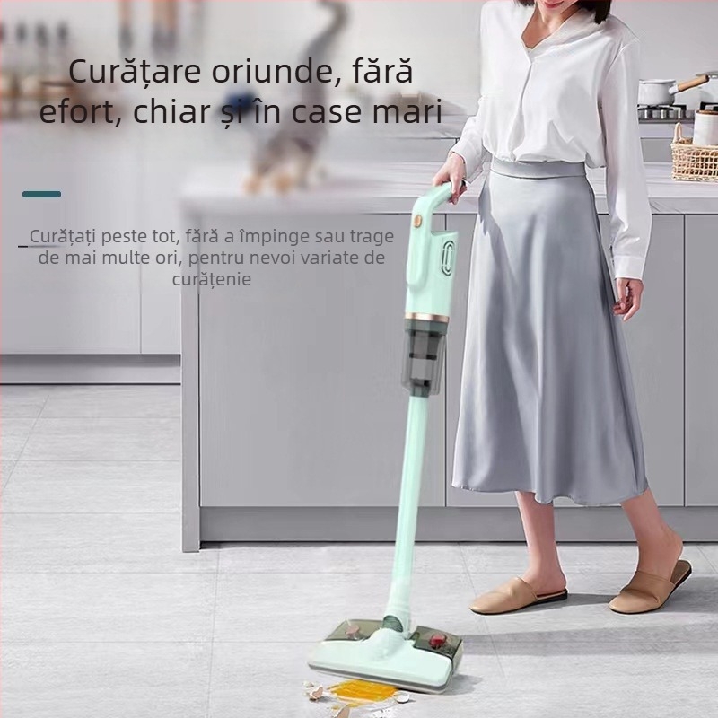 Aspirator portabil fără fir pentru uz casnic, umed și uscat, 120W, aspirație 10–15 kPa, baterie încorporată 1600–2000 mAh