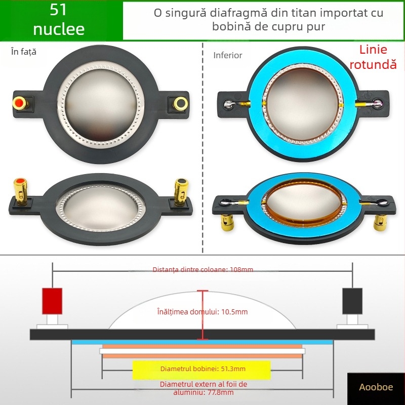 Bobina de voce pentru capul difuzorului tweeter – accesorii și piese de reparație