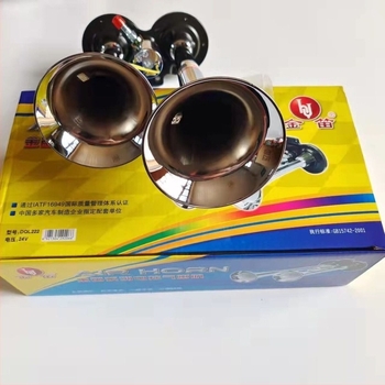 Claxon auto cu tuburi duble, 24V/12V, control electronic, ton înalt, sunet puternic