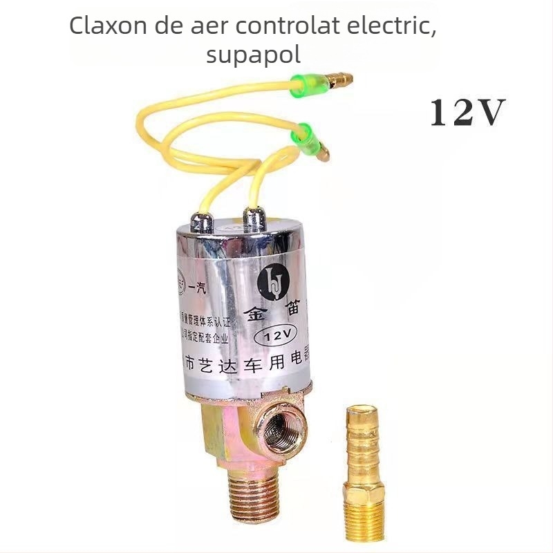 Claxon auto cu tuburi duble, 24V/12V, control electronic, ton înalt, sunet puternic