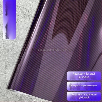 Sticker din PET cu schimbare de culoare, model geometric, personalizabil, montaj cu adeziv, pentru capotă și panouri exterioare