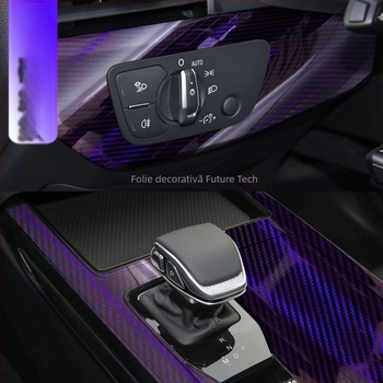 Sticker din PET cu schimbare de culoare, model geometric, personalizabil, montaj cu adeziv, pentru capotă și panouri exterioare