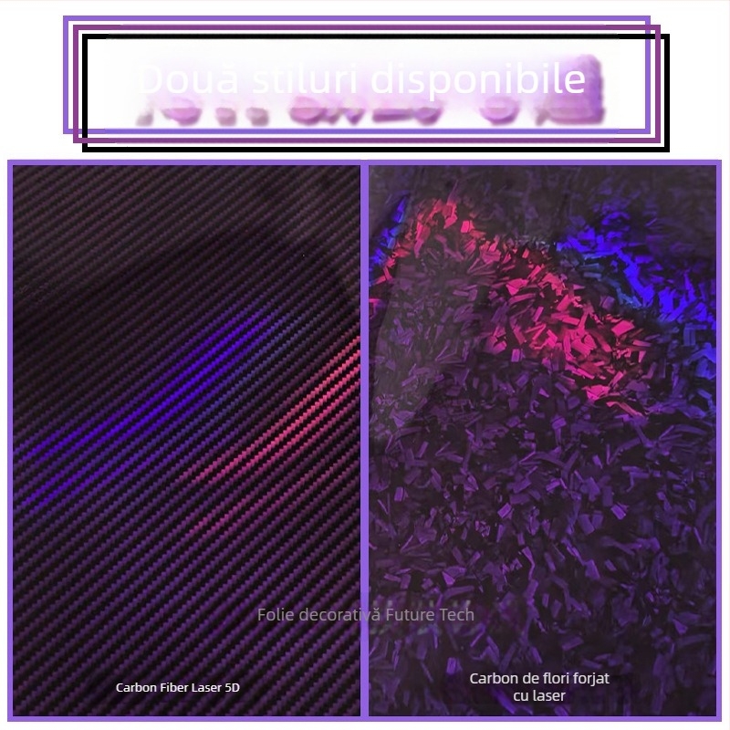 Sticker din PET cu schimbare de culoare, model geometric, personalizabil, montaj cu adeziv, pentru capotă și panouri exterioare