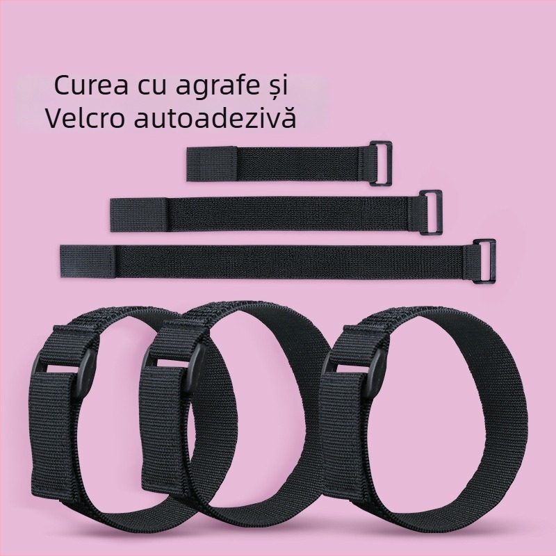 Curea Velcro elastică pentru managementul cablurilor, fixare rucsac și îmbrăcăminte – Poliester, Amestec Poliester/Nylon/Elastan, Brand Mileqi