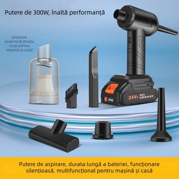 Aspirator fără fir pentru casă și mașină, aspirație 11000 Pa, 30 W, reîncărcabil
