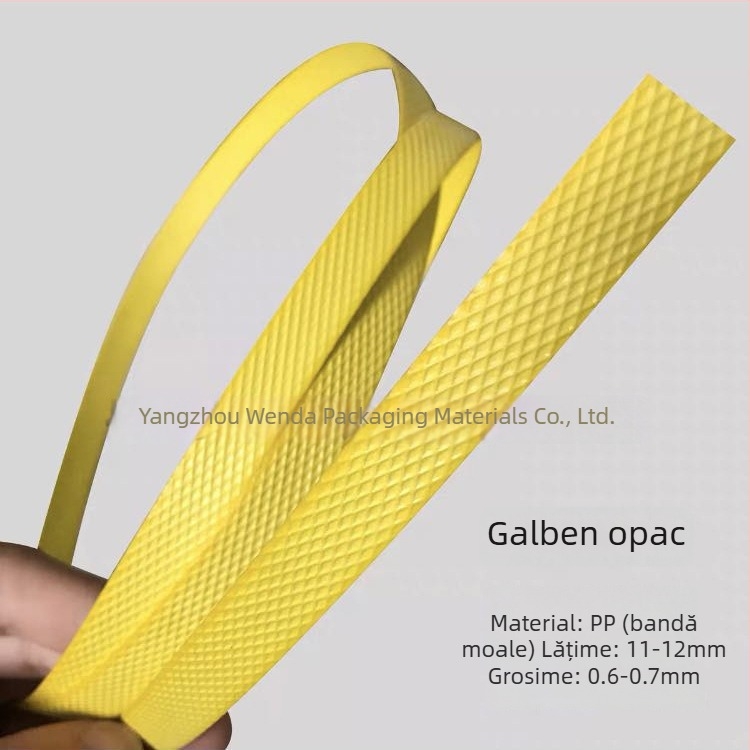 Bandă de ambalare PP, grosime 0.6, rezistență la tracțiune 50 kg, model 1106, pentru împletit manual