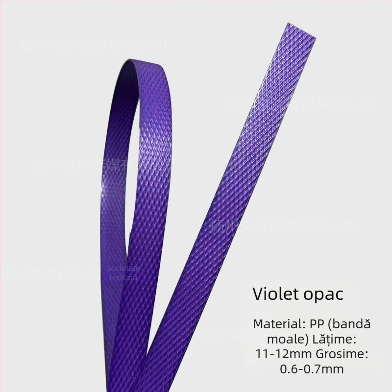 Bandă de ambalare PP, grosime 0.6, rezistență la tracțiune 50 kg, model 1106, pentru împletit manual