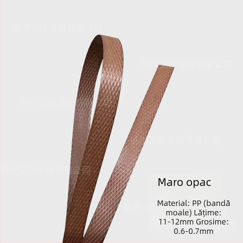 Bandă de ambalare PP, grosime 0.6, rezistență la tracțiune 50 kg, model 1106, pentru împletit manual