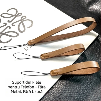 Șnur pentru telefon, din PU, lucrat manual, cataramă din plastic, PU material, unisex