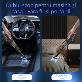 Aspirator fără fir pentru mașină și casă — aspirație 20000 Pa, 300 W, alimentare reîncărcabilă, zgomot 70 dB, cablu de 3 m