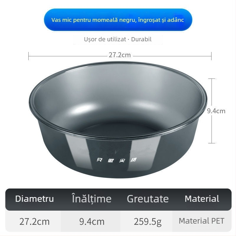 Set de trei piese pentru momeli: vas pentru momeli, tavă pliabilă pentru momeli și vas de amestec
