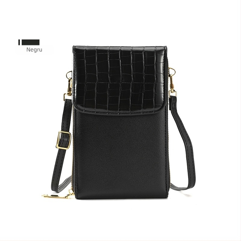 Geantă mică de femei din PU, crossbody, cu buzunar pentru telefon și carduri, quilt diamant, formă vertical pătrată, închidere cu capac, căptușeală poliester