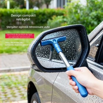 Chengchen ștergător telescopic pentru oglinda retrovizoare, pentru decongelare și curățarea geamului, PP material, model 240406