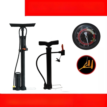 Pompa manuală de înaltă presiune Qianli pentru bicicletă – corp din fier, presiune maximă 12 MPa, include ac de aer cu trei gheare